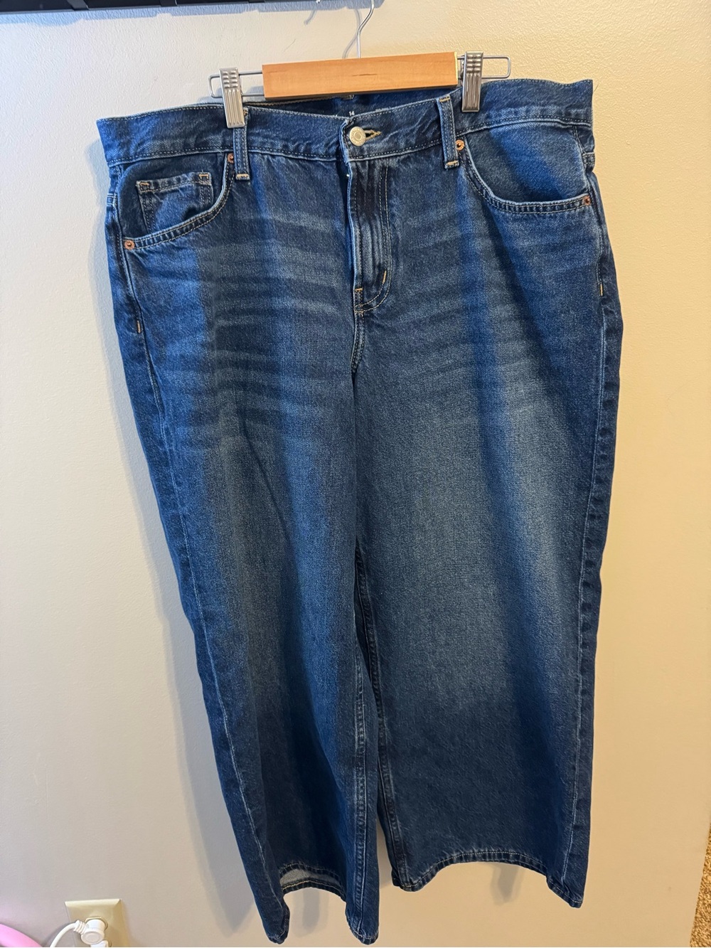 Old Navy Straight Leg Jeans - Dark Blue Denim